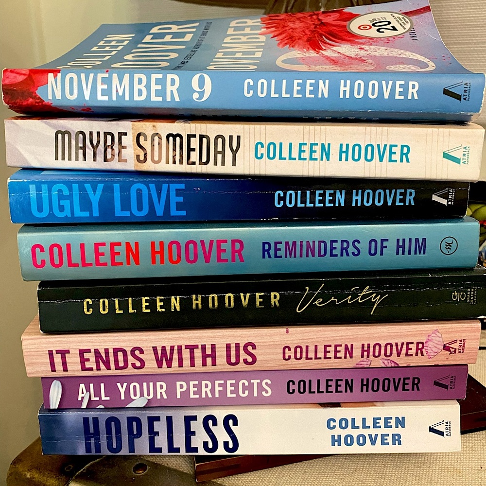 Colleen Hoover books-8 titles.